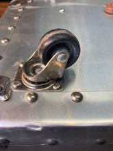 Antique Riveted Aluminum Aviator's Steamer Trunk