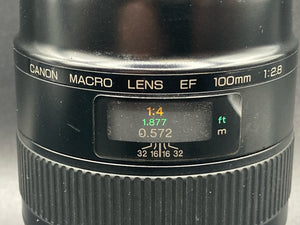 Canon EF 100mm F/2.8 Macro Portrait Prime AF Lens