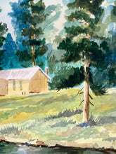 Margaret Hardin Signed Original Forest Landscape Watercolor Painting