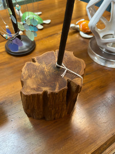 Hand Carved Long Billet Curlew Bird on Base