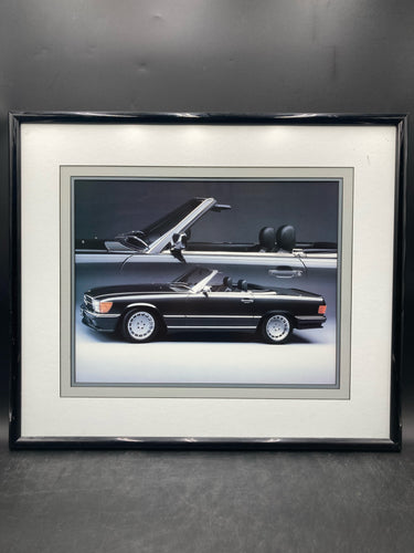 Vintage Mercedes-Benz R-107SL Poster, Framed