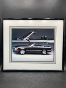Vintage Mercedes-Benz R-107SL Poster, Framed