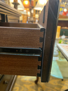 Dark Wood Dresser With Mirror