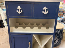 Blue and White Nautical Bar