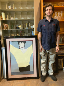 Patrick Nagel Commemorative No. 8 "Yellow Sweater" Serigraph, Framed