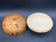 Vintage Kashmir India Hand Painted Papier Mache Trinket Box