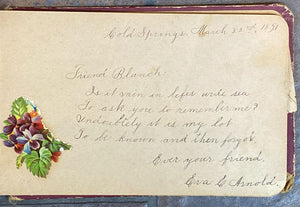 Antique child's hand written notebook