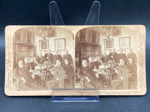 Underwood & Underwood Stereoview Photocard President Mckinley & His Cabinet