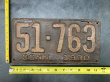 Antique 1930 Connecticut License Plate