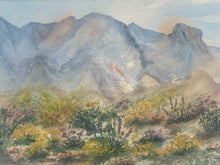 O. Cavender Signed Desert Landscape Watercolor Painting - view 2