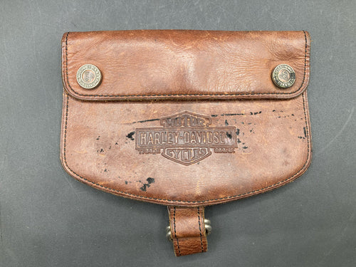 Vintage Harley-Davidson Leather Pouch Wallet