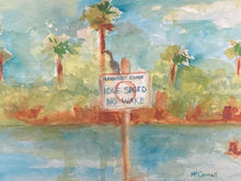 Karlene McConnell Signed Limited Edition "No Wake Zone" Giclee Print W/ CoA