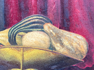 Original James C Hawk Signed Native American Still Life Oil Painting