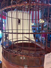 Antique Hand Carved Asian Wood Birdcage