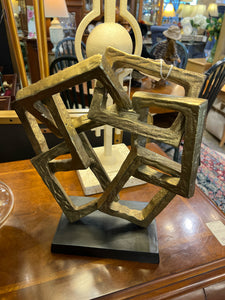 Gold Squares Statue
