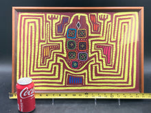 Framed 14x21" Kuna Tribe Mola Embroidery