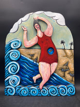 Original Helen Suits Signed Beach Scene Painting
