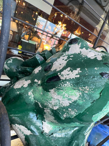 Green Concrete Frog