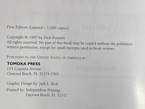 Racing on the Rim | Dick Punnett (1997, Tomoka Press, Signed, First Edition, Limited to 1,000 Copies)