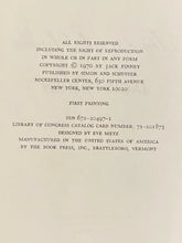Time and Again | Jack Finney (1970, Simon and Schuster, New York)