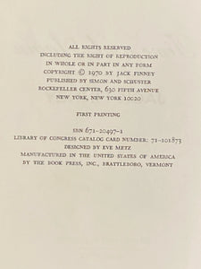 Time and Again | Jack Finney (1970, Simon and Schuster, New York)