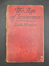 The Age Of Innocence By Edith Wharton (1920 First Edition, First Printing)