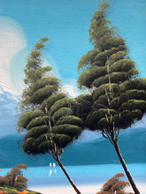 Artist Signed Asian Style Landscape Oil Painting, Framed