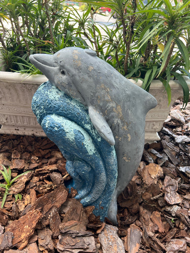 Concrete Dolphin Statue