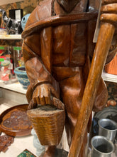 Hand Carved Traveler (Damage to Hat)