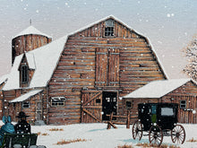Original C. Carson Signed "Amish Winter Landscape" Oil Painting - view 5