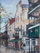 Signed Knut Engelhardt New Orleans French Quarter Print, Framed