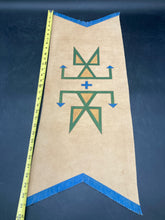 Vintage 30" Navajo Tribal Leather Tapestry - view 7