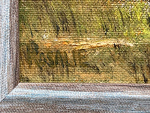 Artist Signed Mountain Lake Landscape Acrylic Painting, Framed