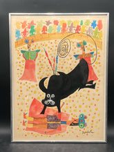 Framed Original 18X24" "Bullfighter Killed" Painting By John Rombola
