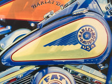 Signed Framed "Look But Don't Touch" Harley-Davidson Print By Scott Jacobs