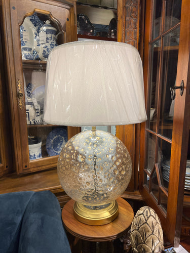 Round Contemporary Art Glass Lamp