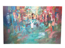 Original 31x47" Ahmed Dafrawy "A Walk Of Life" Painting