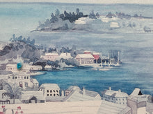 Carole Holding Signed "St. Georges Bermuda" Lithograph, Framed