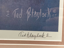 Ted Blaylock Signed "Dueling Raptors" Limited Edition Lithograph 592/950