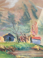 Original 8x10" Henri Clamen French Barbizon Farmhouse Painting - view 2