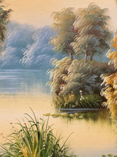 K. Hillman Signed Original Tropical Landscape Oil Painting