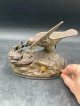 Antique 1883 J.E. Stevens Eagle & Eaglets Mechanical Coin Bank
