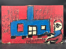 Original Willie Jinks Folk Signed Art Painting On Plywood
