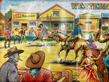 Vintage Western Paint Box English Tin Litho Paint Set