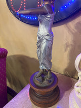 German Bronze Statue on Wood Base