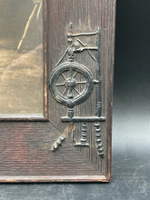 Atinque Framed James Arthur 1904 "Hearthside" Colonial Couple Photo Print