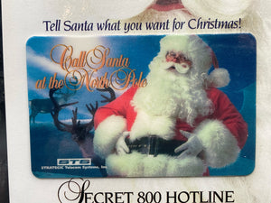 STS Santa Claus North Pole Phone Card, NIB