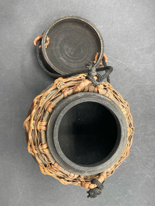 Thai Wooden Buddhist Monk Rice Carrier