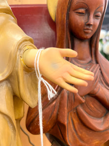 Hand Carved Jesus on Cloud Wall Hanging
