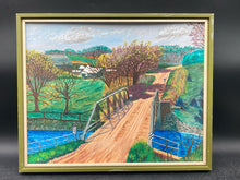 Original Signed Heinz Reiss Framed Countryside Landscape Painting